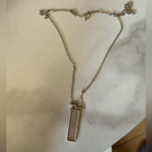 Tiffany & Co. Somerset Mesh Square  Square Plate Necklace. Rare